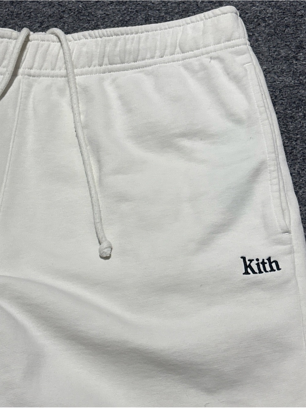 Kith Jogger Classic Logo Sweatpants Small Cream Off White Baggy StreetWear